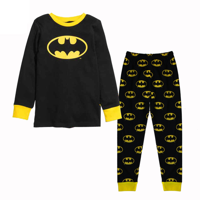 2016新款兒童傢居服批發 小黃人蝙蝠俠長袖長褲童套裝兒童睡衣批發・進口・工廠・代買・代購
