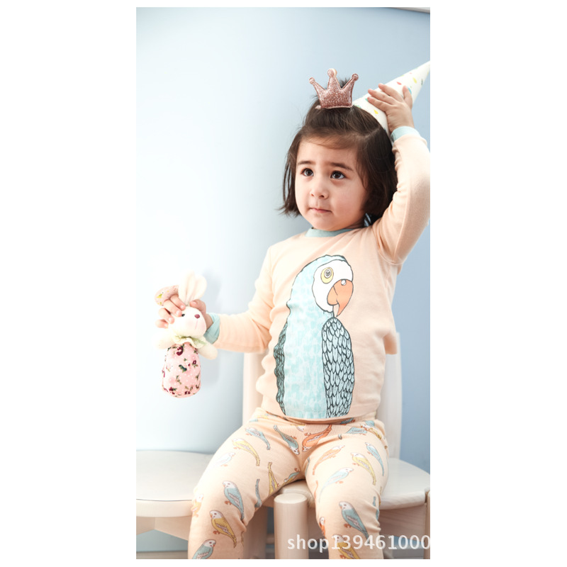 2014韓國新款 秋冬 童傢居套裝 純棉薄款兒童內衣精品 批發工廠,批發,進口,代購