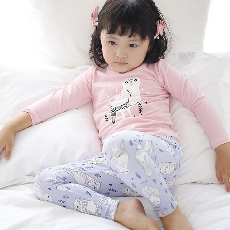 2016年新款韓版兒童傢居服 卡通有機棉可愛兒童高品質內衣套裝工廠,批發,進口,代購
