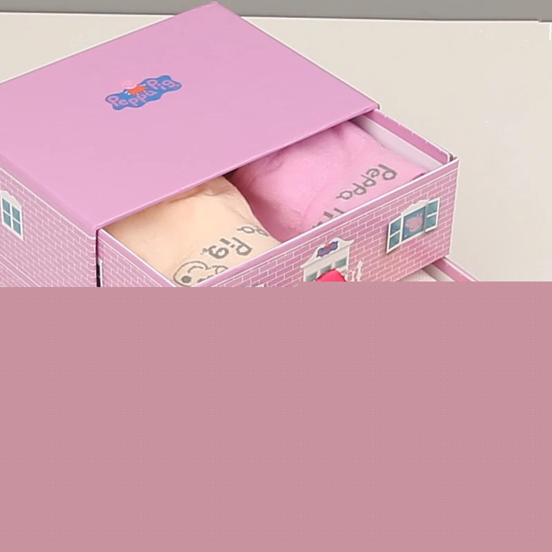 小豬佩奇內褲 男女兒童平角三角無痕內褲 莫代爾4條盒裝佩琦佩琪批發・進口・工廠・代買・代購