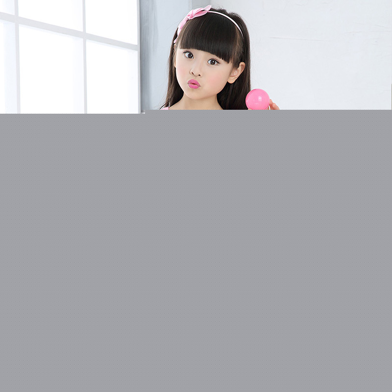 兒童睡衣女長袖寶寶套裝韓版桃心PINK春秋款小孩大童可愛傢居服工廠,批發,進口,代購