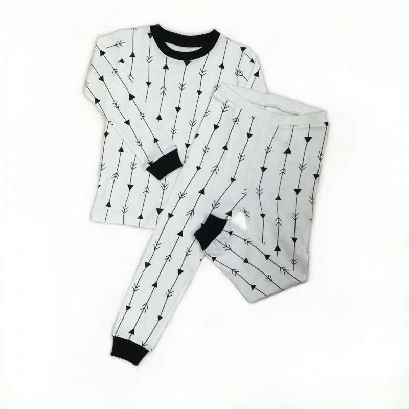 #預售#TOMATO BABIES定製  黑白簡約長袖傢居服批發・進口・工廠・代買・代購