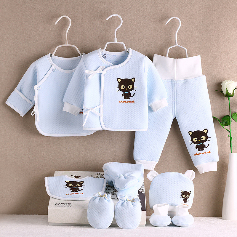 【熱賣】冬款8件套純棉加厚新生兒衣服 嬰兒禮盒初生寶寶內衣套裝工廠,批發,進口,代購