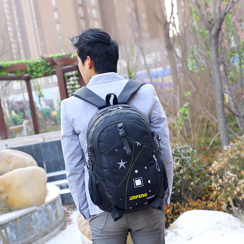 2016韓版大容量男士雙肩包電腦包旅行包中學生潮學院風書包工廠,批發,進口,代購
