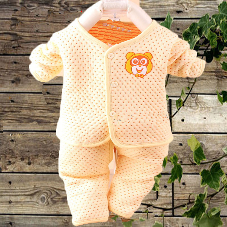 嬰兒內衣套裝 純棉 寶寶 保暖 服裝嬰幼兒 新生兒衣服 初生 秋冬批發・進口・工廠・代買・代購