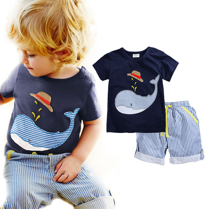 2016夏季童裝一件代發男童純棉短袖條紋套裝兒童t恤短褲兩件套潮工廠,批發,進口,代購