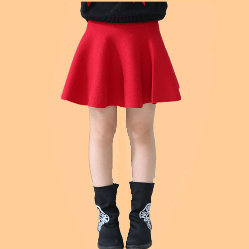 2015春裝新款女童高腰裙兒童針織毛線打底半身裙短裙子大擺傘裙工廠,批發,進口,代購