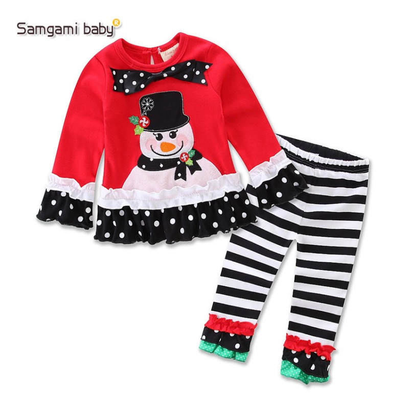 ebay 速賣通 外貿熱賣爆款 兒童聖誕服裝 長袖全棉繡花兩件童套裝工廠,批發,進口,代購