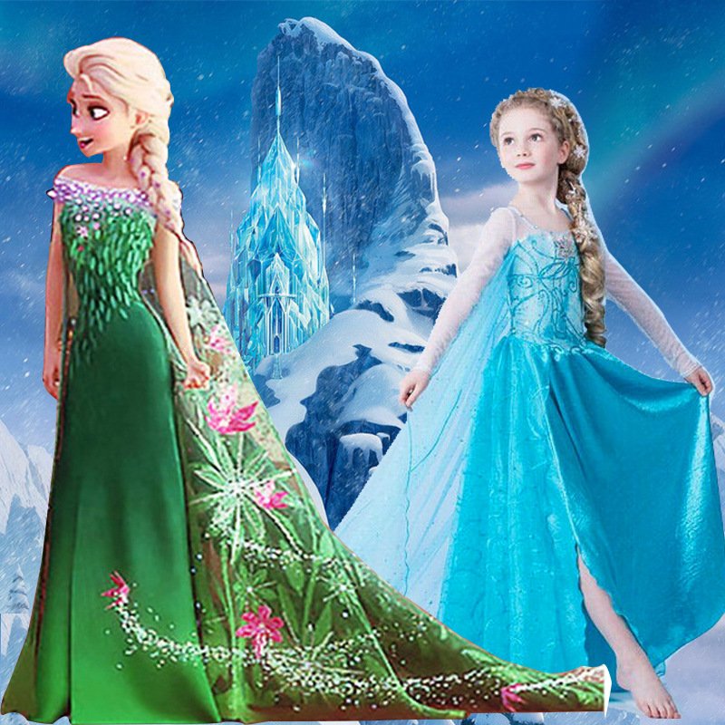 新款童裝 女童冰雪奇緣連衣裙童裙兒童公主裙禮服裙 一件代發批發・進口・工廠・代買・代購