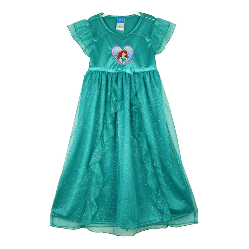 童裝GIRL Nightgown Princess Ariel女孩美人魚公主裙長款連衣裙批發・進口・工廠・代買・代購
