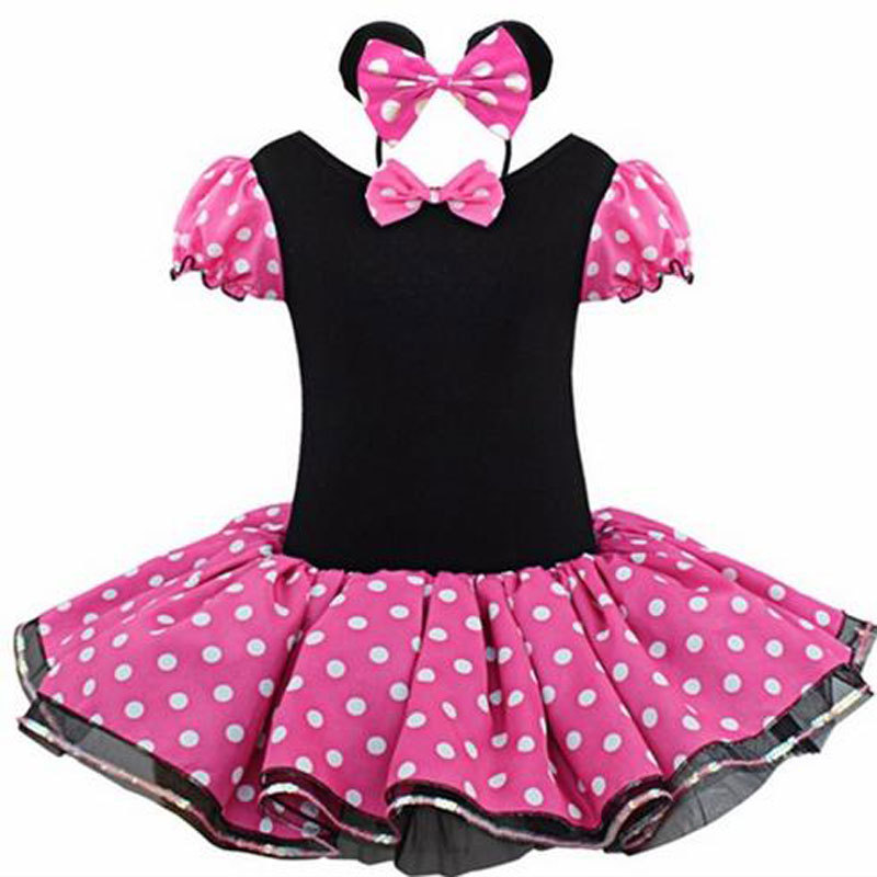 批發Minnie米妮兒童聖誕表演服女童舞蹈裙 圓點卡通動物服童裝批發・進口・工廠・代買・代購
