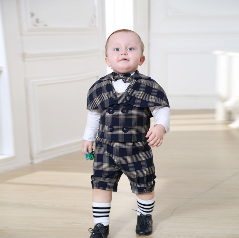 廠傢直銷周歲派對拍照服裝 韓版兒童禮服 嬰兒男寶寶西裝花童禮服工廠,批發,進口,代購