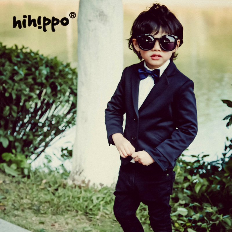 hihippo現貨男童童禮服修身西裝時尚帥氣英倫兒童西裝外套禮服工廠,批發,進口,代購