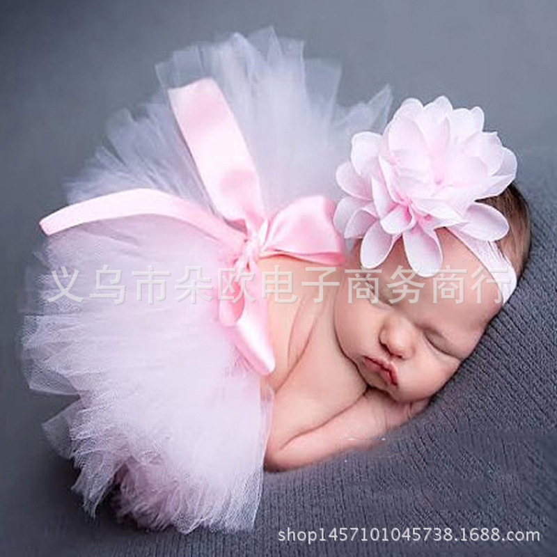 baby兒童百天紗裙韓國新款新生兒攝影禮服顏色尺寸可定製一件代發批發・進口・工廠・代買・代購