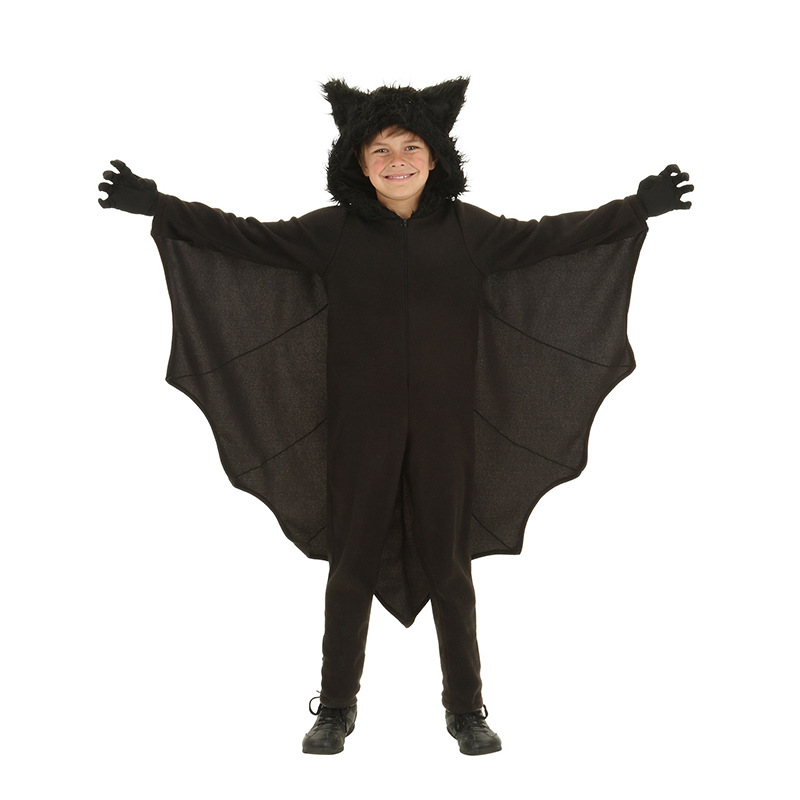 萬聖節男童連身褲蝙蝠服裝中性兒童表演服 派對服裝一件代發批發・進口・工廠・代買・代購