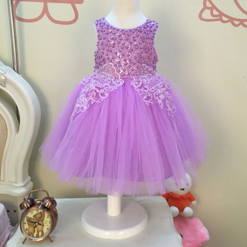 2016新款外貿童裝新款女童禮服 高質量釘珠亮片公主裙兒童婚紗裙工廠,批發,進口,代購
