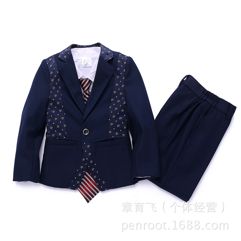 筆根PenRoot 2015新款純棉兒童西服 禮服  優質男童外貿原單禮服批發・進口・工廠・代買・代購