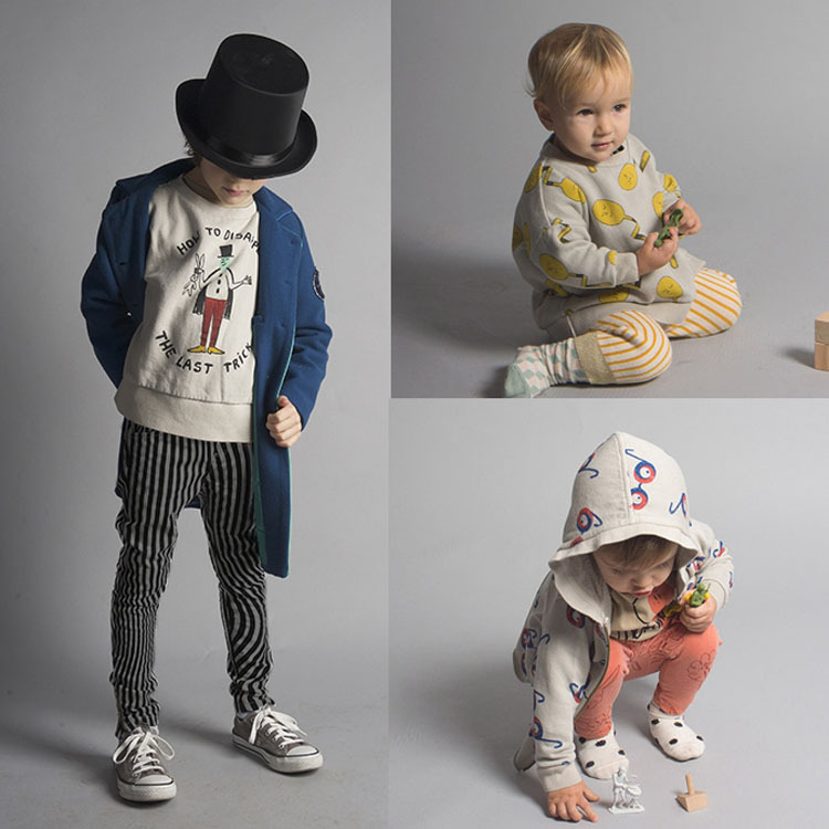 bobo*choses2016秋款新款 ins爆款男女小童寶寶羅紋圓領衛衣批發・進口・工廠・代買・代購