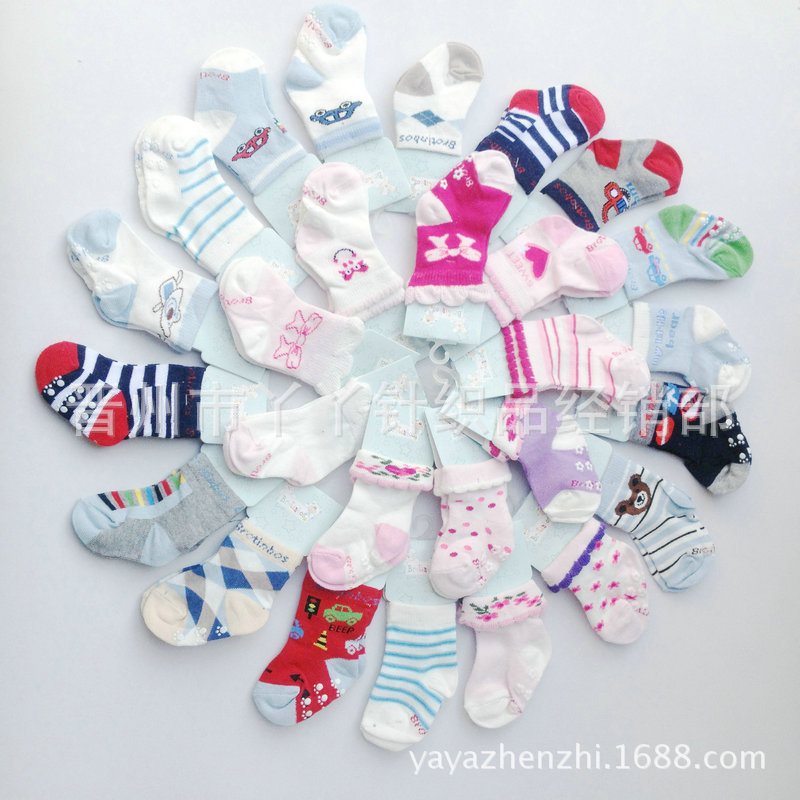 外貿嬰兒襪 寶寶襪子點膠兒童襪 地攤襪子純棉 全棉淘寶贈品襪子工廠,批發,進口,代購