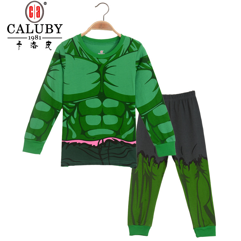 caluby品牌卡通兒童睡衣男童傢居服夏男童睡衣棉夏代發廠傢直銷批發・進口・工廠・代買・代購