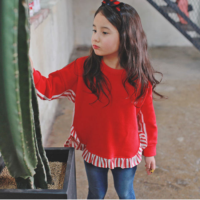 MTS2224韓版女童落肩袖衛衣韓國時尚童裝16秋季新品工廠,批發,進口,代購