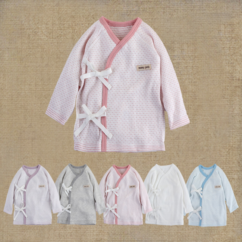 2015新品 色織精梳純棉新生寶寶春夏秋冬打底偏衫 純棉偏衫批發・進口・工廠・代買・代購