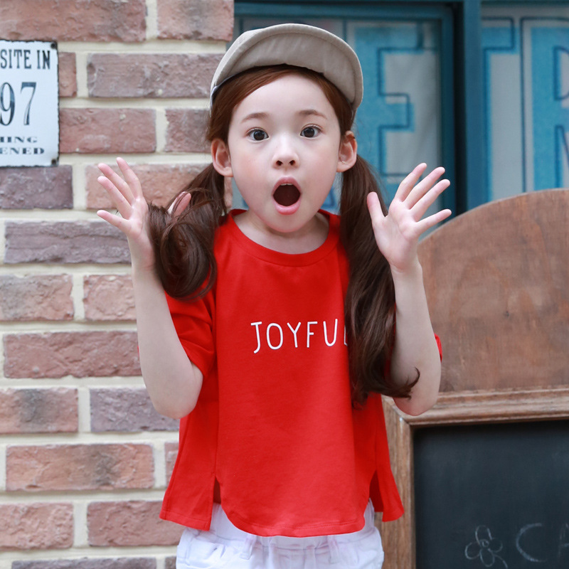奧諾絲夏裝韓版童裝純棉T恤上衣兒童潮短袖女童裝一件代發A259工廠,批發,進口,代購