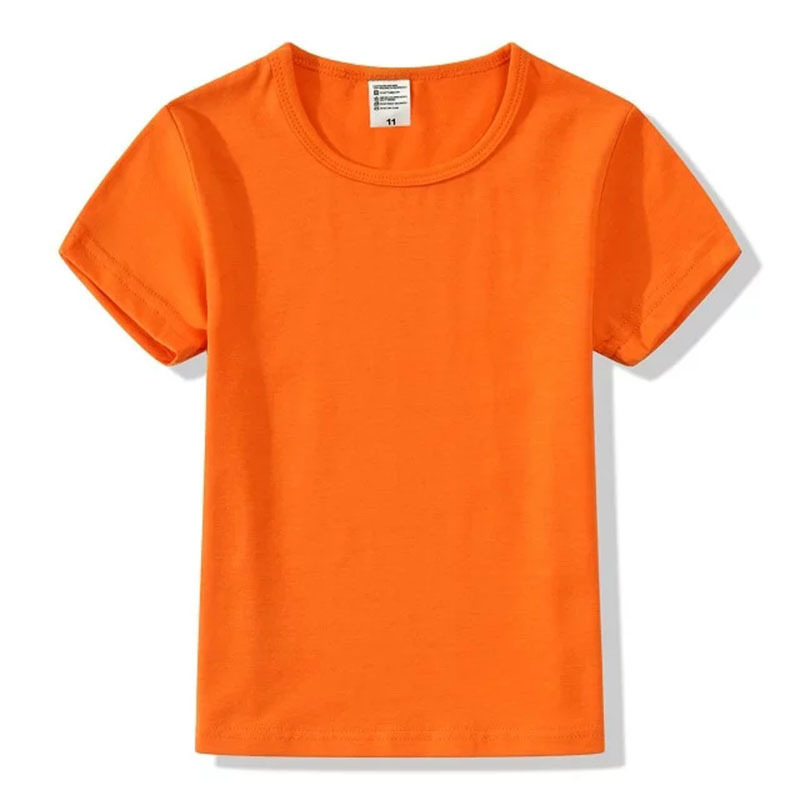 廠傢直銷秋季新款兒童大童短袖體恤裝2016純色圓領棉上衣廣告衫工廠,批發,進口,代購