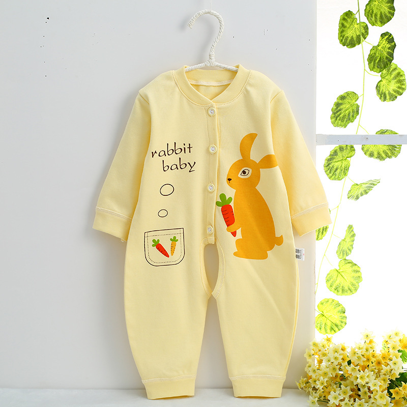 新生嬰兒服裝純棉連身衣哈衣爬服長袖16春秋款寶寶連身衣韓版卡通工廠,批發,進口,代購