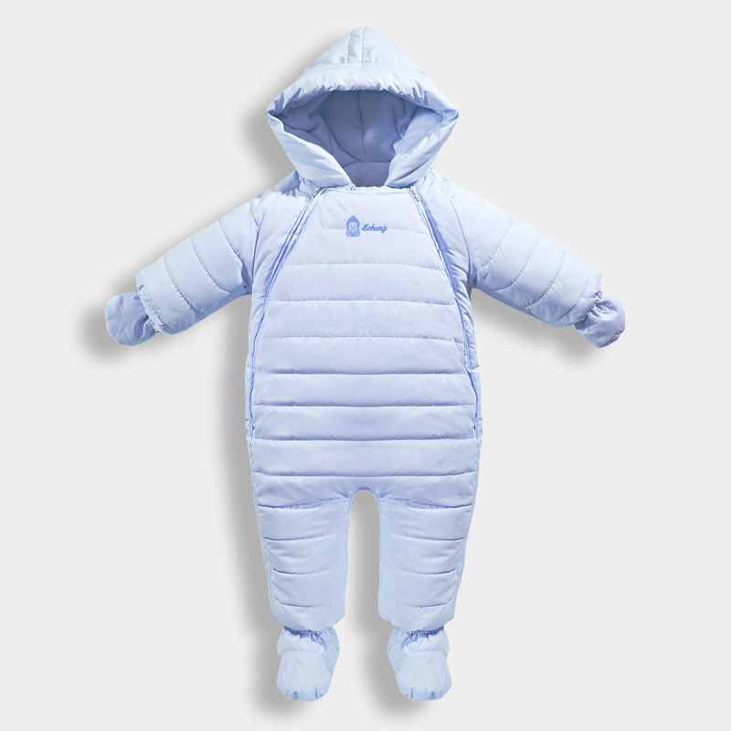 秋冬兒童加厚連身衣帽嬰幼兒睡衣童裝新生兒爬服分腿睡袋哈衣批發批發・進口・工廠・代買・代購