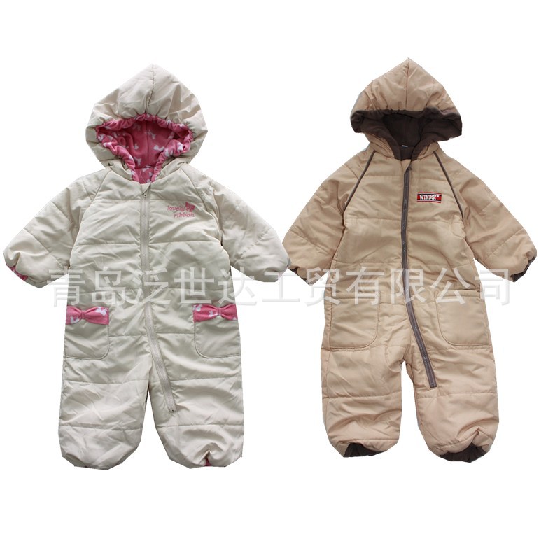 批發嬰兒棉爬服冬嬰兒夾棉哈衣/小童冬季棉連身批發・進口・工廠・代買・代購