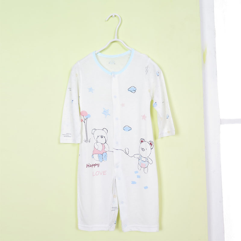 呵比新生兒連身衣 嬰兒哈衣 短袖 竹纖維夏款寶寶衣服童裝批發・進口・工廠・代買・代購