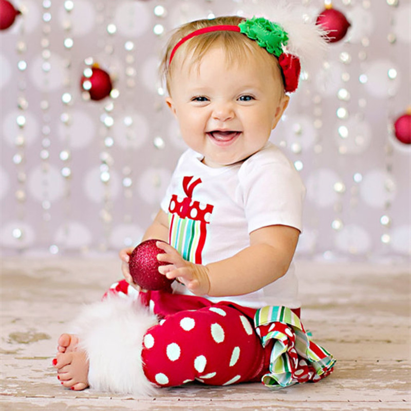 W5047 新款歐美外貿2016秋季嬰兒聖誕禮物刺繡哈衣套裝三件套工廠,批發,進口,代購