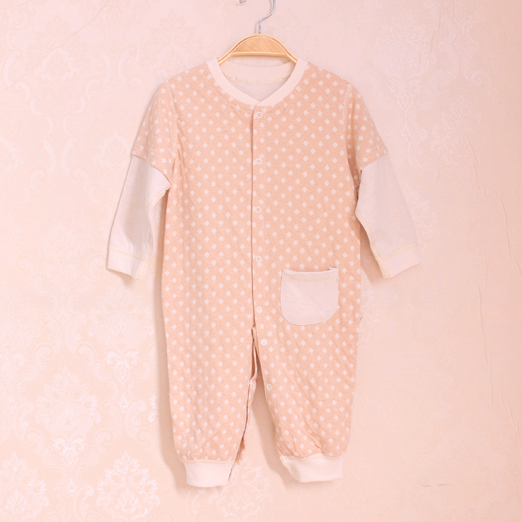 彩棉哈衣2016秋季新款上市嬰兒連身衣寶寶連身衣無骨設計廠傢直銷工廠,批發,進口,代購
