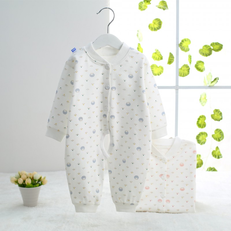 嬰兒純棉內衣無骨連身衣爬服新生兒素色簡潔大方哈衣一件代發工廠,批發,進口,代購