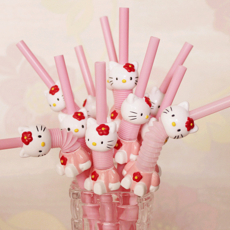 廠傢直銷造型藝術吸管 卡通吸管 hello kitty 動物頭像超卡哇伊批發・進口・工廠・代買・代購