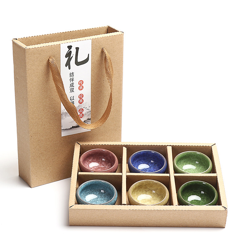 廠傢定製印logo功夫茶具批發陶瓷冰裂釉套裝單杯特價新款創意禮品工廠,批發,進口,代購