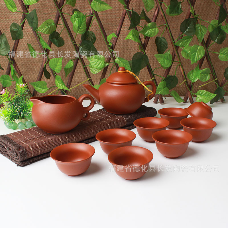 茶具套裝 紫砂茶具茶壺杯子功夫泡茶器 一壺六杯陶瓷茶具套裝特價工廠,批發,進口,代購