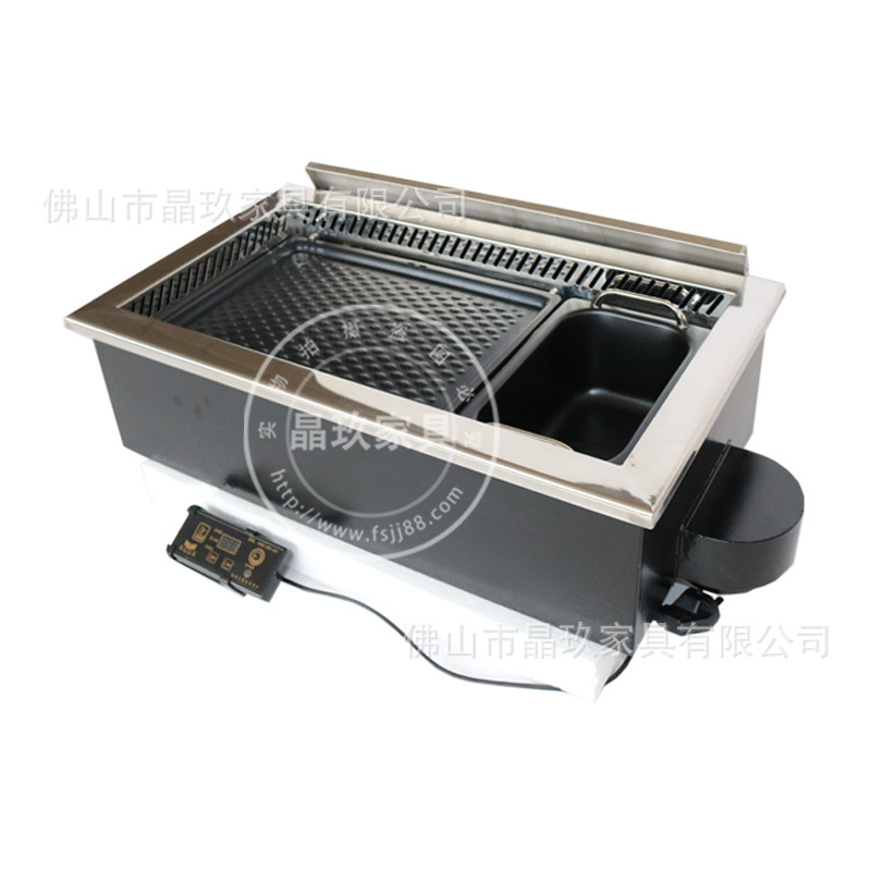 晶玖新款 電烤涮爐商用 爆款烤涮一體鍋現貨 方形高性價比烤涮爐批發・進口・工廠・代買・代購