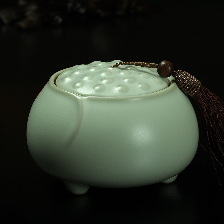 佳軒廠傢直銷批發茶葉包裝盒汝瓷茶葉桶普洱茶密封大號汝窯茶葉罐批發・進口・工廠・代買・代購
