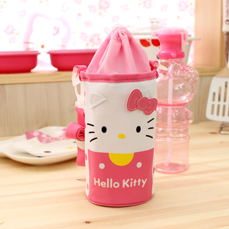 韓國正品hello kitty 保溫水壺包水瓶包 凱蒂貓旅行野營水杯套工廠,批發,進口,代購