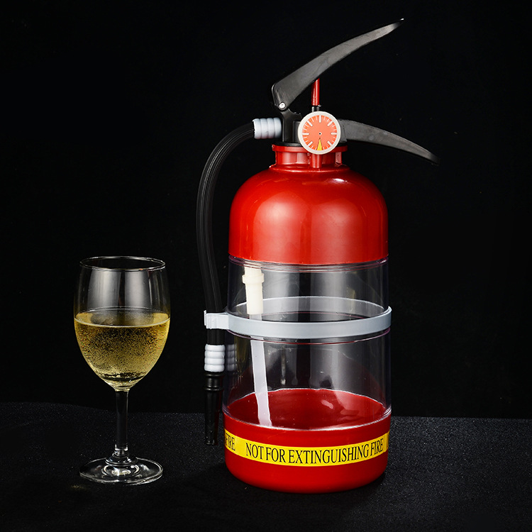 創意啤酒機酒具手壓式滅火器酒炮紮啤機 飲料桶分酒器迷你飲水機工廠,批發,進口,代購