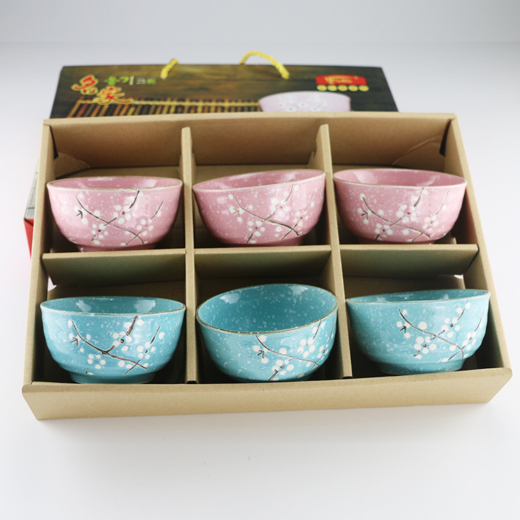 樣品，瓷碗套裝 陶瓷米飯碗 韓式碗骨瓷餐具碗具禮盒裝工廠,批發,進口,代購