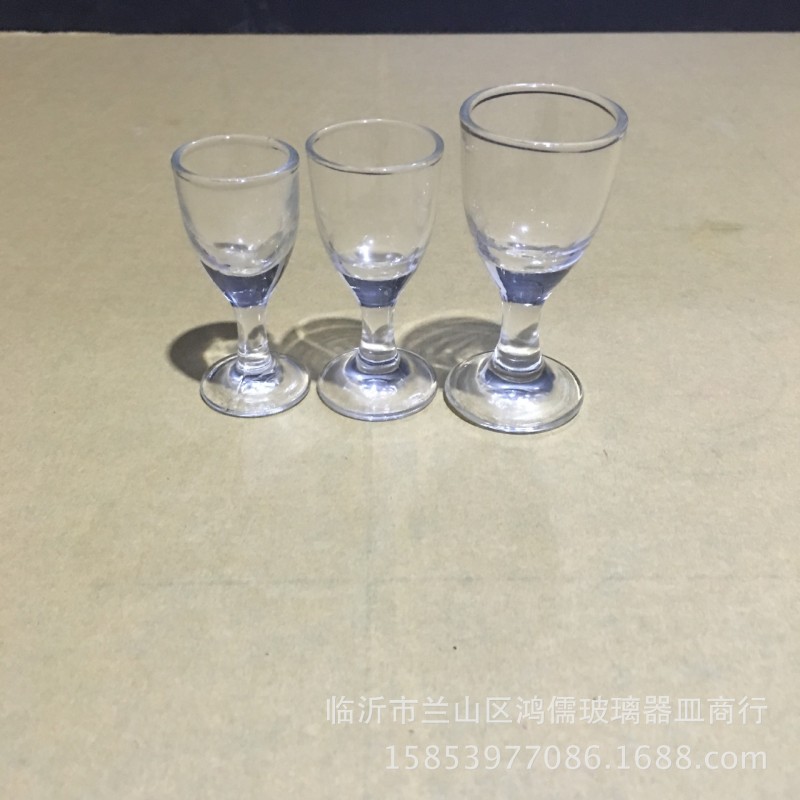 廠傢直銷 高腳玻璃小白酒一口杯茅臺烈酒品酒杯 高腳玻璃小酒杯批發・進口・工廠・代買・代購