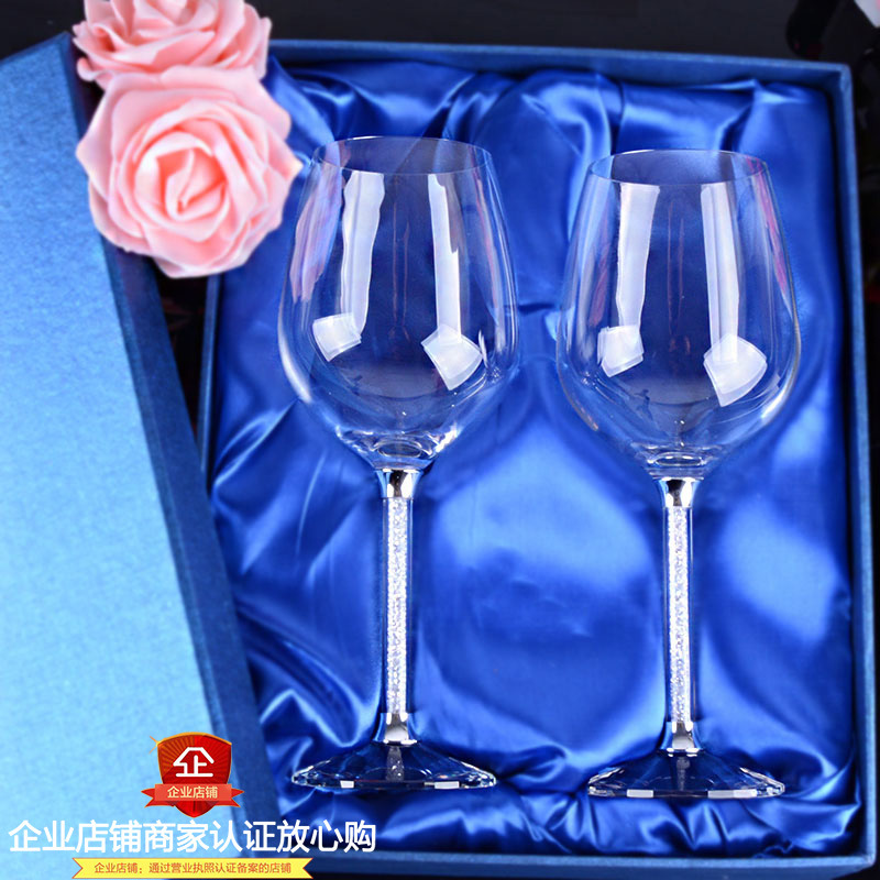 高檔無鉛水晶批發包郵經典紅酒杯高腳杯結婚回禮物品定製刻字套裝工廠,批發,進口,代購