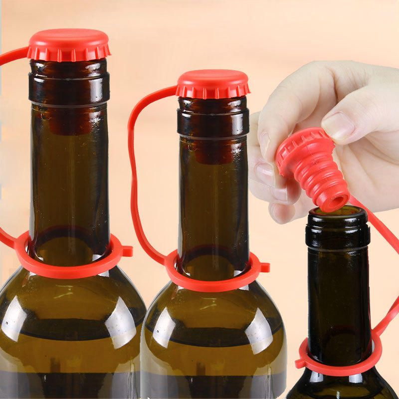 廚房防丟掛扣式調料瓶密封塞矽膠啤酒塞紅酒塞葡萄酒瓶塞 C4413工廠,批發,進口,代購