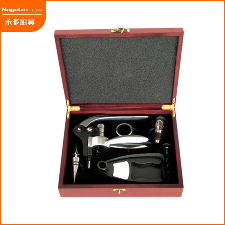 廠傢直銷可定製不銹鋼紅酒酒具套裝 現貨供應鋅合金紅酒酒具套裝批發・進口・工廠・代買・代購