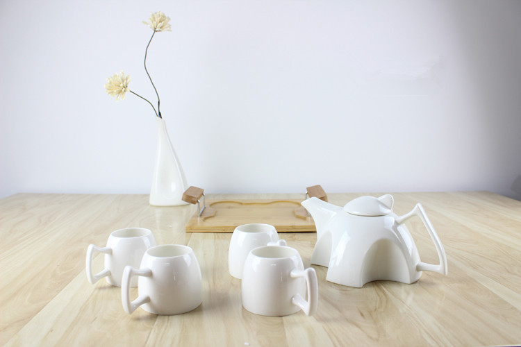 宜傢zakka陶瓷新骨瓷咖啡杯壺水杯歐式下午茶套裝帶茶盤禮盒包裝工廠,批發,進口,代購