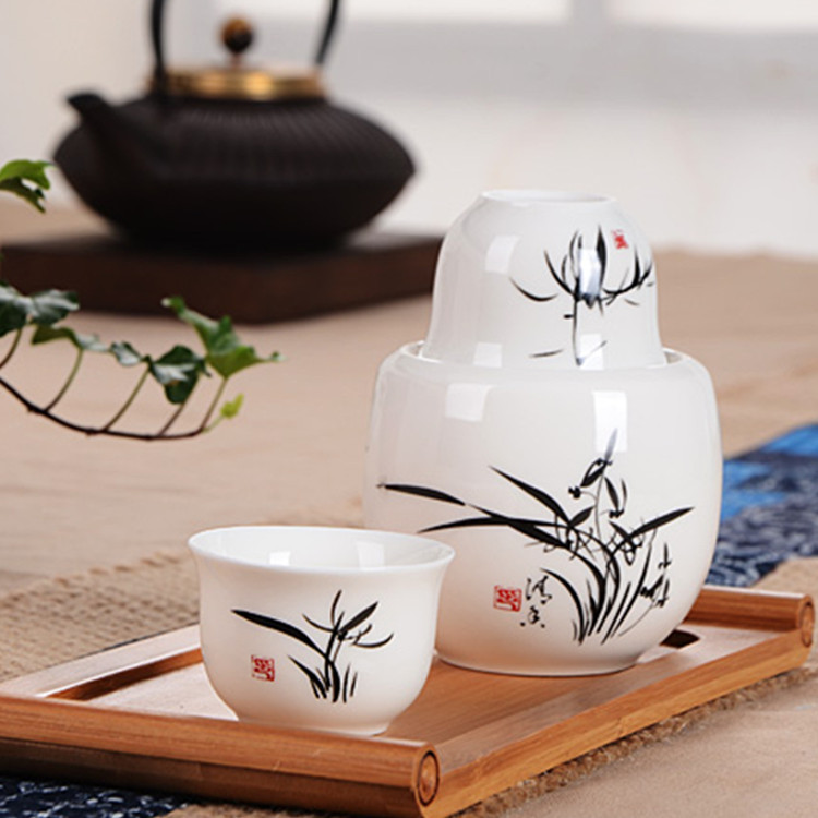 溫酒器 溫酒壺 酒具陶瓷 燙酒壺 暖溫酒品 分酒皿 溫酒陶瓷套裝工廠,批發,進口,代購