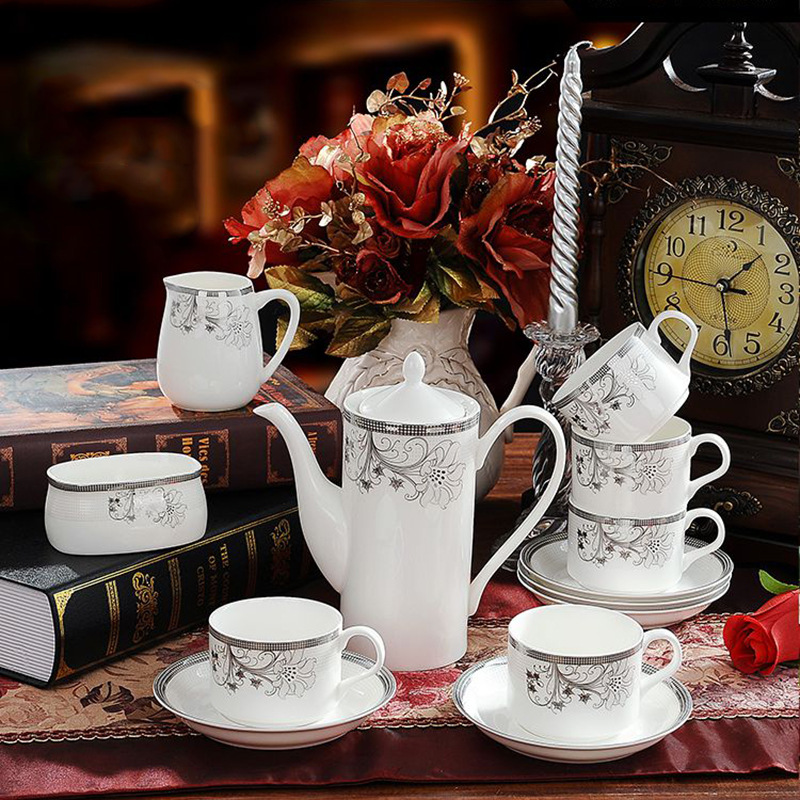 現貨 景德鎮陶瓷器整套咖啡具咖啡壺咖啡杯套裝工廠自營特價批發批發・進口・工廠・代買・代購
